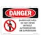 Signmission Safety Sign, OSHA Danger, 12" Height, 18" Width, Barricade Area Do Not Enter, Landscape OS-DS-D-1218-L-1038 - alternate 1